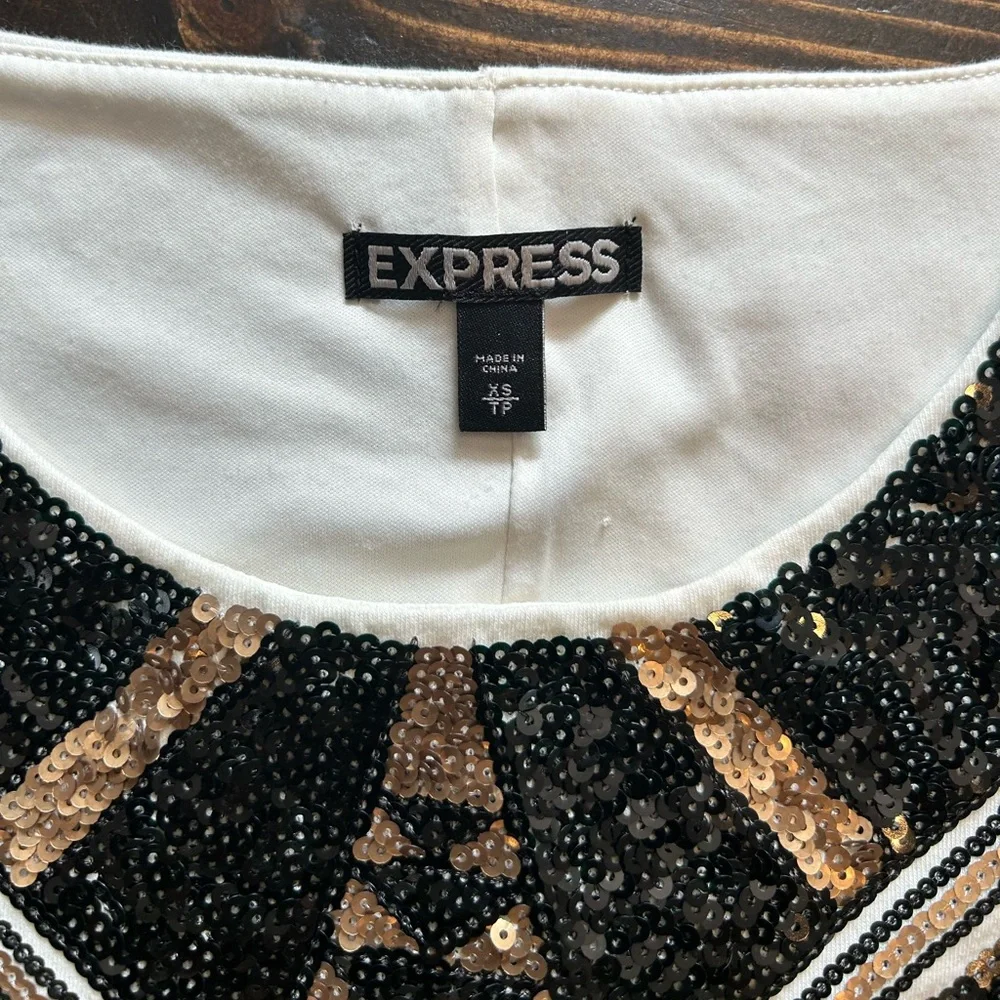 Express Sequined Dress - Picture 2 of 3